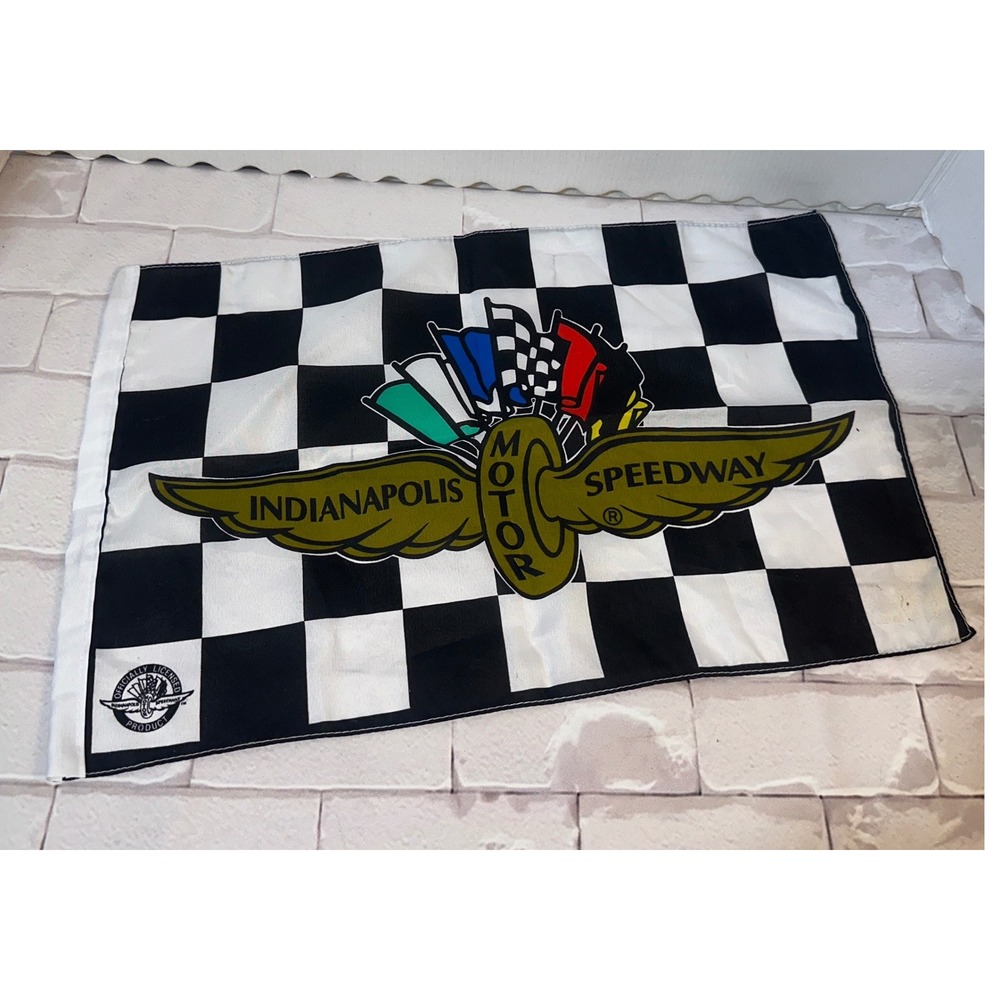 Indianapolis Motor Speedway Checkered Flag Winged Wheel Logo Indy 500 Racing